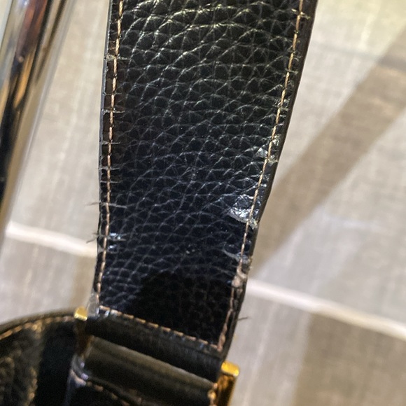 MAXX New York pebbled black leather shoulder bag - Picture 4 of 8